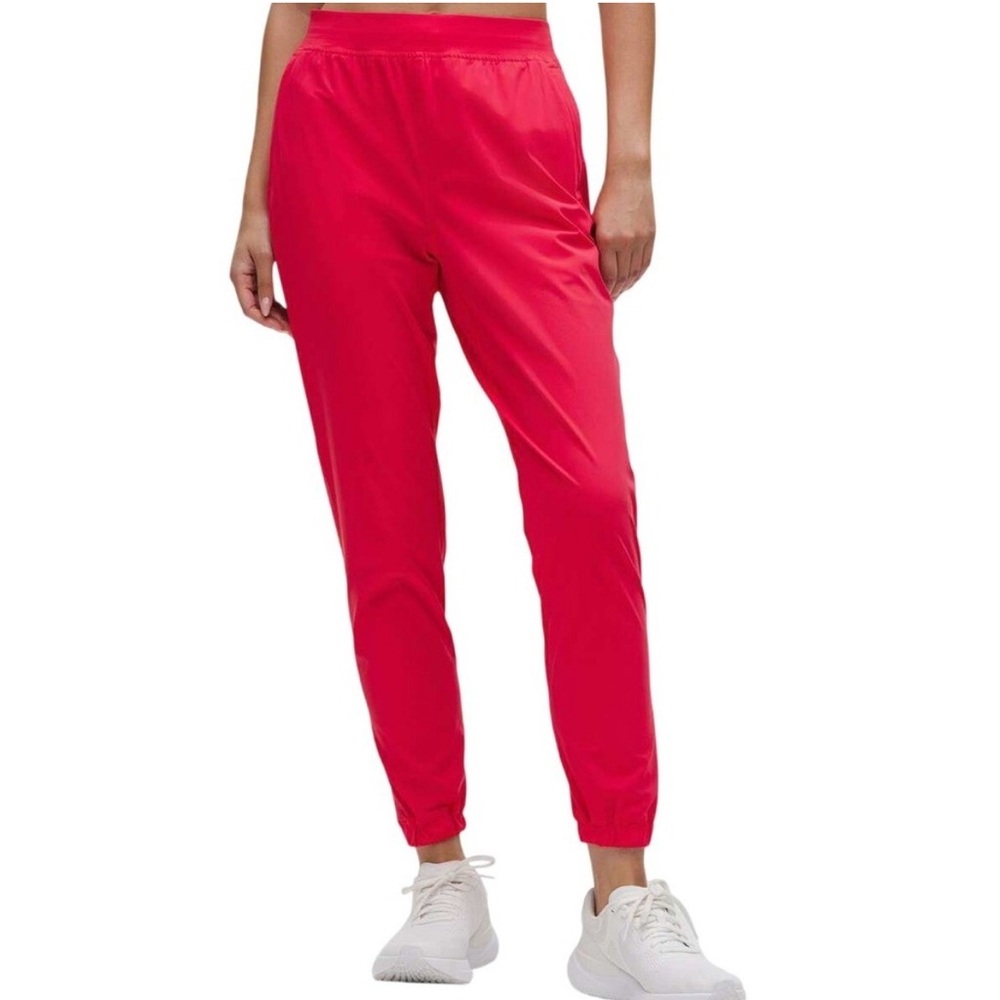 lululemon athletica women’s 10 adapted state high rise jogger in Red Glow